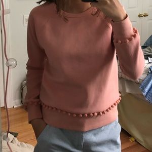 Pink J Crew crewneck